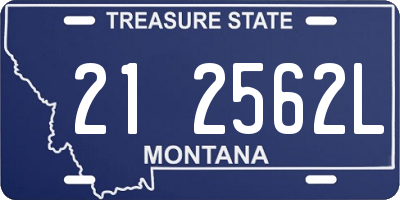 MT license plate 212562L