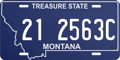 MT license plate 212563C