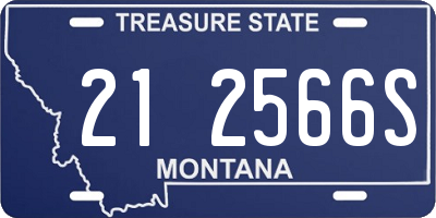 MT license plate 212566S