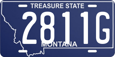 MT license plate 2811G