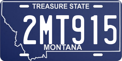 MT license plate 2MT915