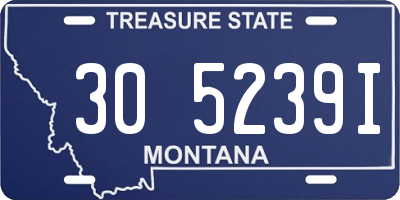 MT license plate 305239I