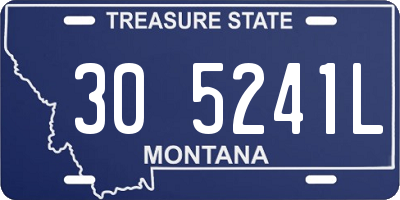 MT license plate 305241L