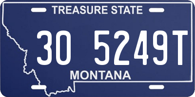 MT license plate 305249T