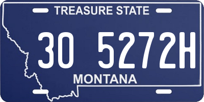 MT license plate 305272H