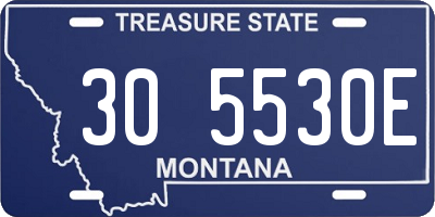 MT license plate 305530E