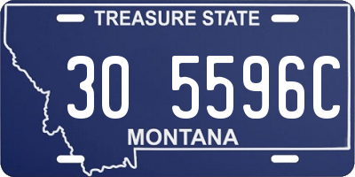 MT license plate 305596C