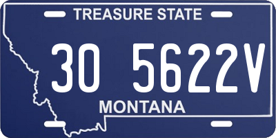 MT license plate 305622V