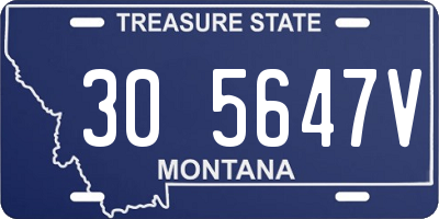 MT license plate 305647V