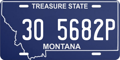 MT license plate 305682P