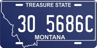 MT license plate 305686C