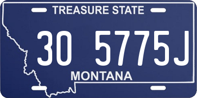 MT license plate 305775J