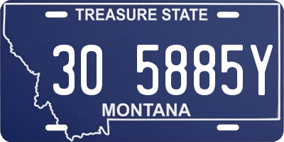 MT license plate 305885Y