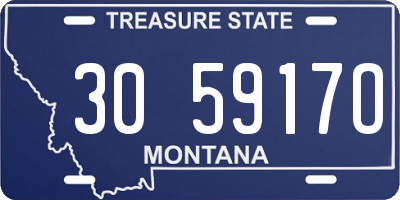 MT license plate 305917O