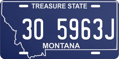MT license plate 305963J