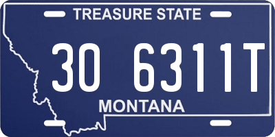 MT license plate 306311T