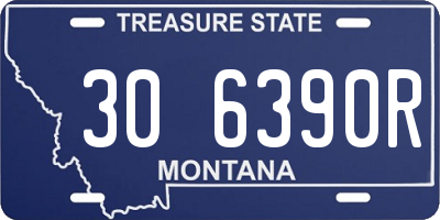 MT license plate 306390R