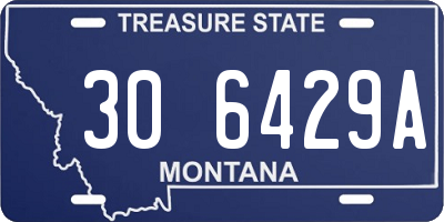 MT license plate 306429A