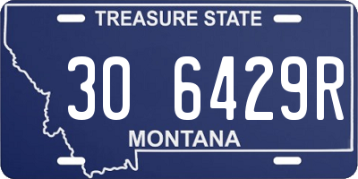 MT license plate 306429R