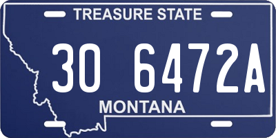 MT license plate 306472A