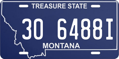 MT license plate 306488I