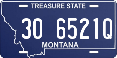 MT license plate 306521Q