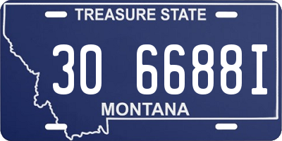 MT license plate 306688I