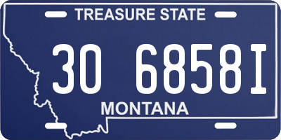 MT license plate 306858I