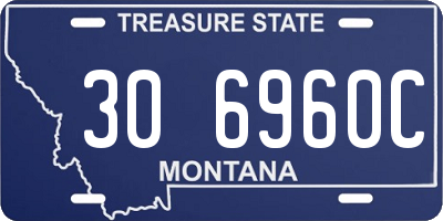 MT license plate 306960C