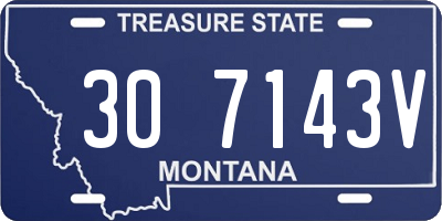 MT license plate 307143V