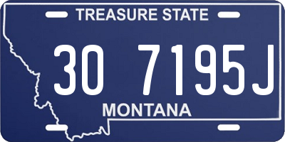 MT license plate 307195J