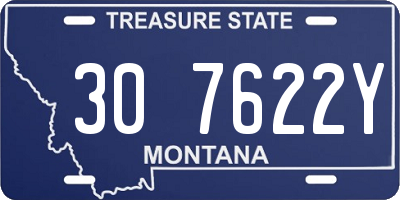 MT license plate 307622Y