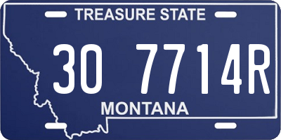 MT license plate 307714R
