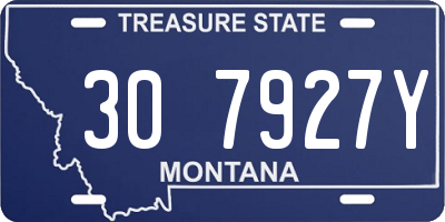 MT license plate 307927Y