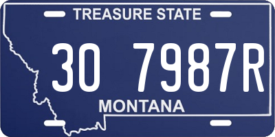 MT license plate 307987R