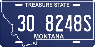 MT license plate 308248S