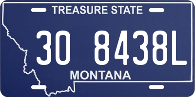 MT license plate 308438L