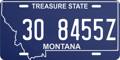 MT license plate 308455Z