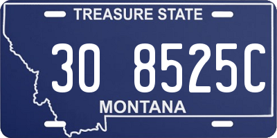 MT license plate 308525C