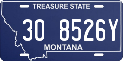 MT license plate 308526Y