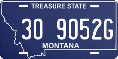 MT license plate 309052G
