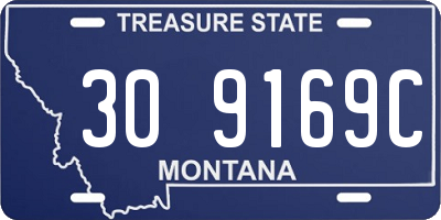 MT license plate 309169C
