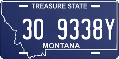 MT license plate 309338Y