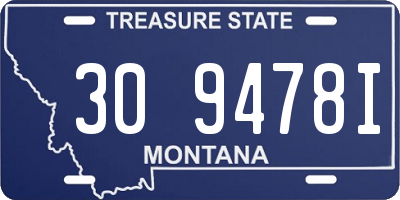 MT license plate 309478I