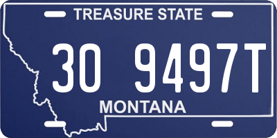 MT license plate 309497T