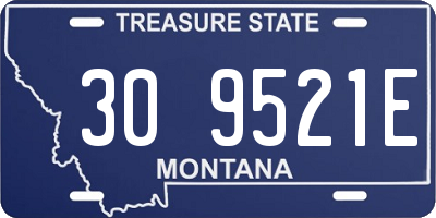 MT license plate 309521E