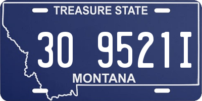 MT license plate 309521I