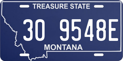 MT license plate 309548E