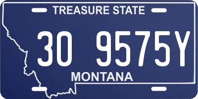 MT license plate 309575Y