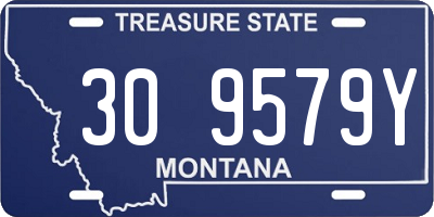 MT license plate 309579Y